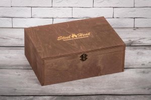 Подарочный набор SteelHeat PREMIUM BOX GLORIA белая + деревянная коробка + стартовый комплект
