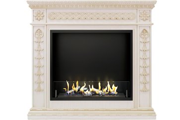 Биокамин в портале Firezo Milan Слоновая кость, стандарт