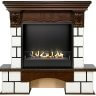 Биокамин в портале Firezo Pierre luxe Белый темный дуб, стандарт фото 1
