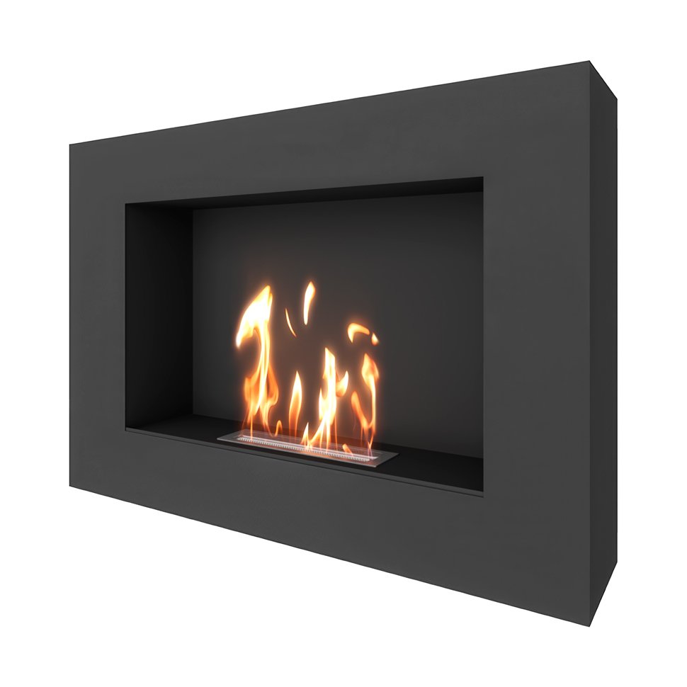 Биокамин SteelHeat WALL GRAND 900 LITE черный