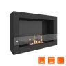 Биокамин SteelHeat WALL ONE 800 LITE черный фото 4