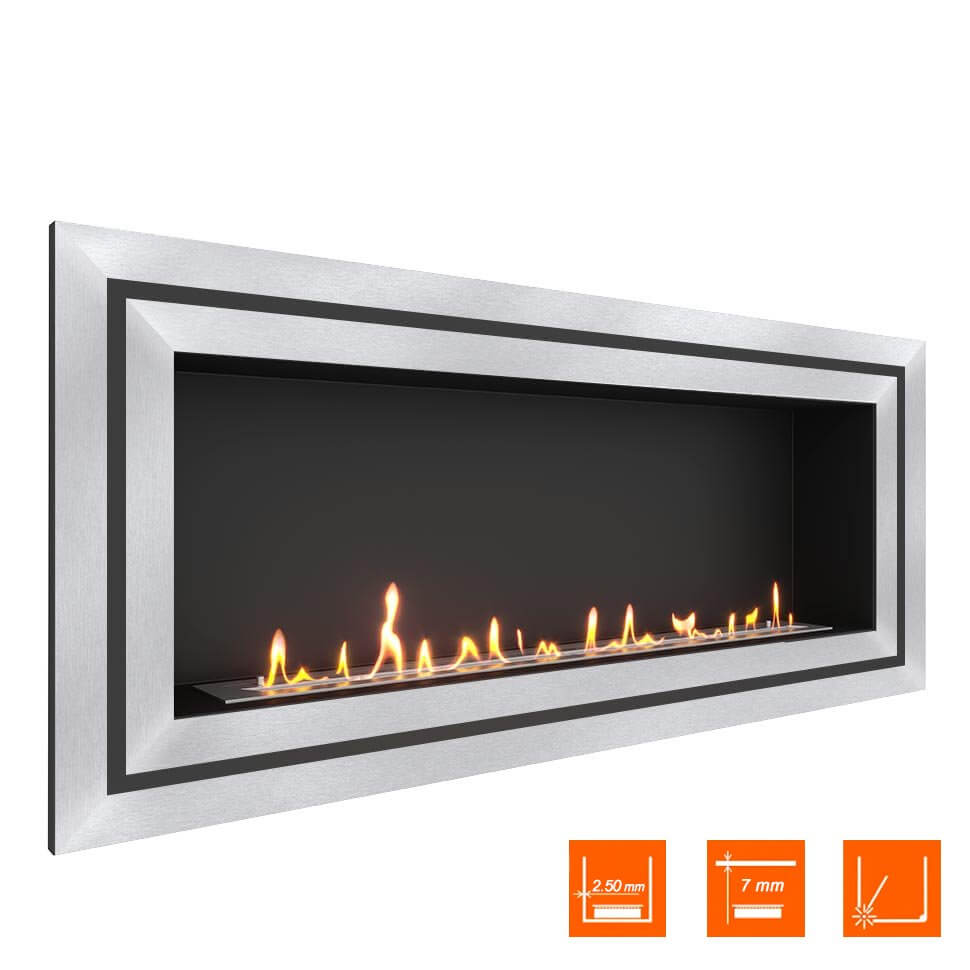 Биокамин встраиваемый SteelHeat GRAND-D 1500 XL